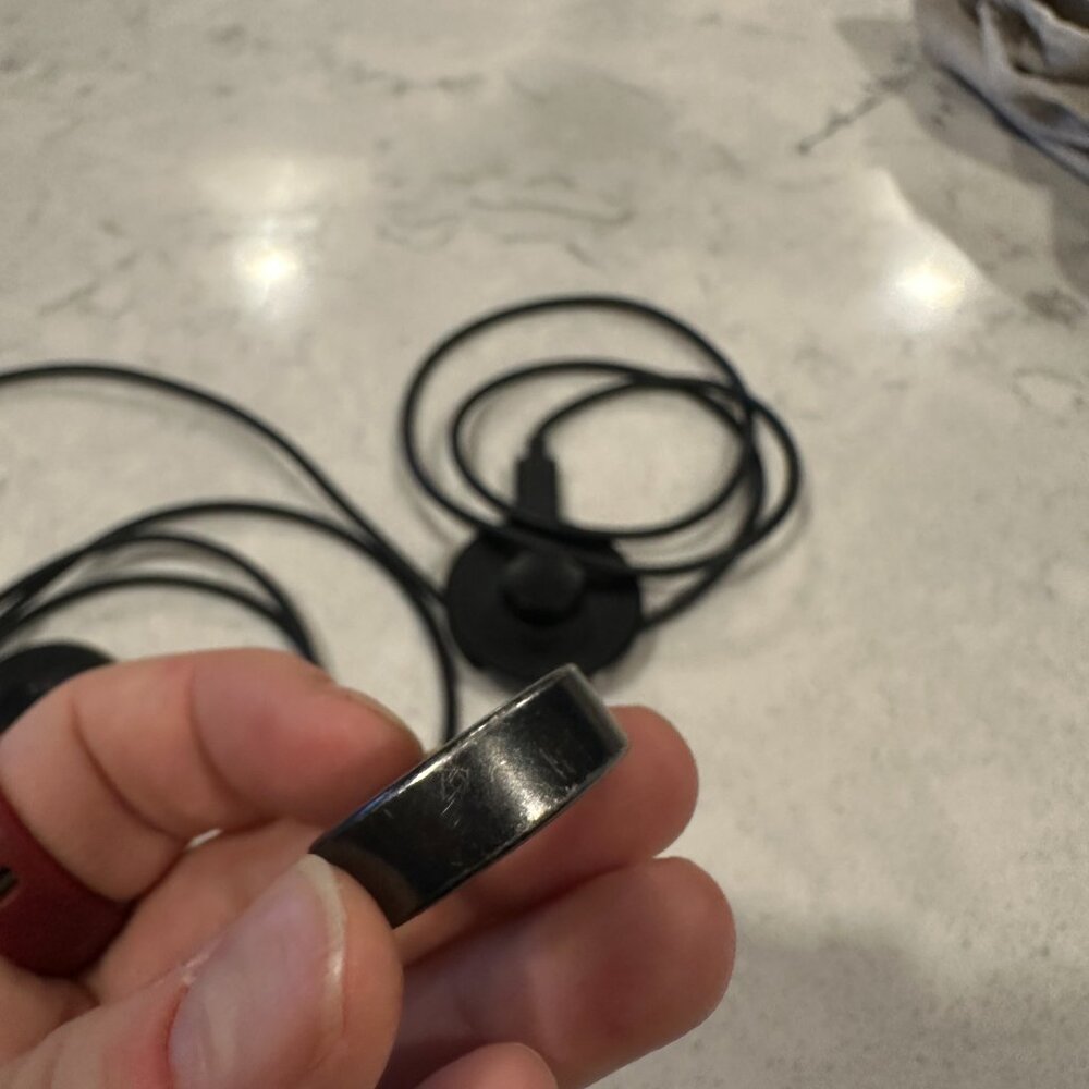 Oura Ring Gen 3 – Size 10, Black Finish -/ Oura Gen3 Heritage Black US10 - Picture 4 of 5